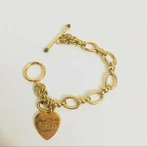 Gold Juicy Couture Charm Bracelet